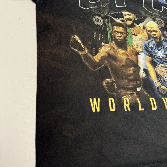 UFC T Shirt Small 17.5x23.5 Black Short Sleeve Ultimate Fighting McGregor Jones - Picture 4 of 10